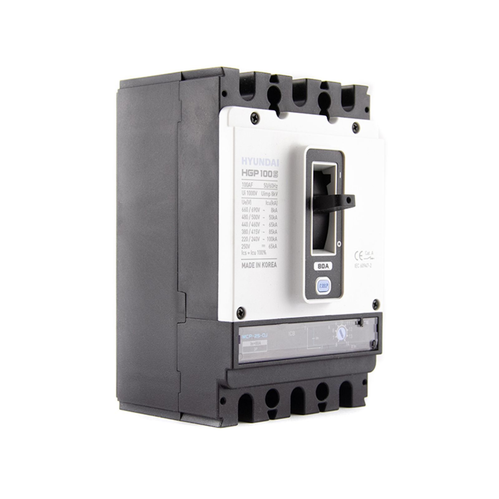 Автоматический выключатель HGP100S-G 3PMPS0000C 00050 50А ток к.з. 85кА АС380/415В тип G