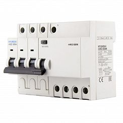 Дифавтомат HRO63M 3NG4C0000C G 3P+N 6A 6кА 30мА