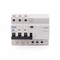 Дифференциальный автомат HRO63P 3PG4B0000C 00063G 3 полюса, 63A ток, к.з. 10kA,30mA, тип AC (STANDARD)