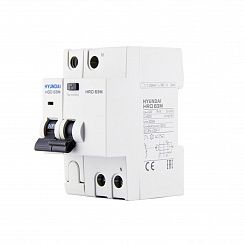 Дифференциальный автомат HRO63M 1NG2C0000C 00025G 1 полюс + нейтр., 25A ток, к.з. 6kA,10mA, тип AC (STANDARD)