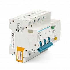 Дифавтомат ESQ АВДТ63S-6 С 3P+N 30G 10А 30мА 6кА