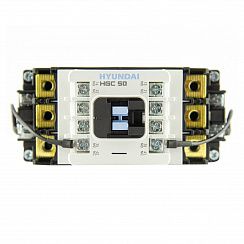 Магнитный контактор HGC50 21NS D024 50А 22 кВт при АС3 (380-440В) кат. 24В DC 2НО+1НЗ