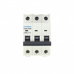 Автоматический выключатель HGD63-M 3PMBS0000C B 3P 4А 6kA (STANDARD)