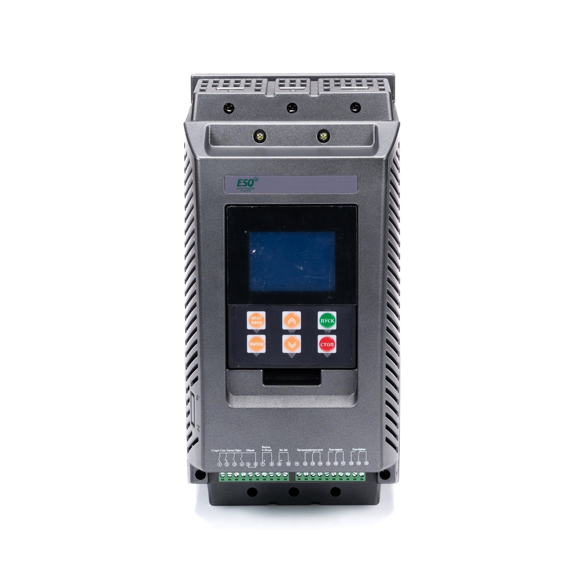 Устройство плавного пуска ESQ-GS9mini-090 (180А, 380В, 90кВт, встроенный шунтирующий контактор)